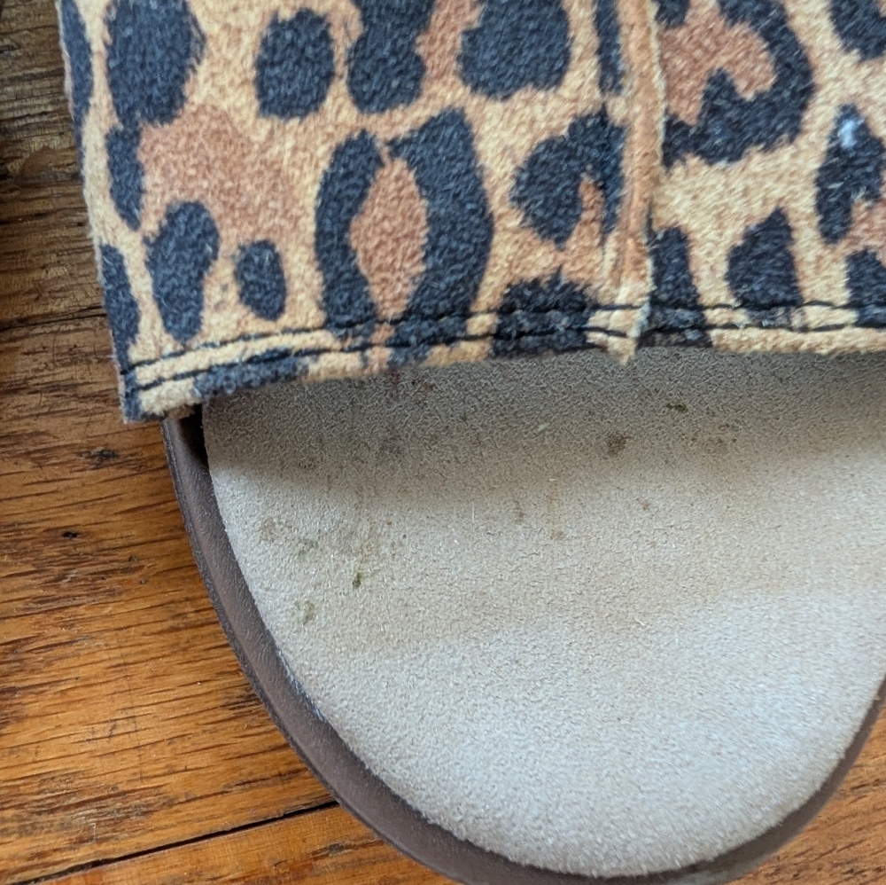 Collection By Clarks Leopard Print Slide Sandals - image 2